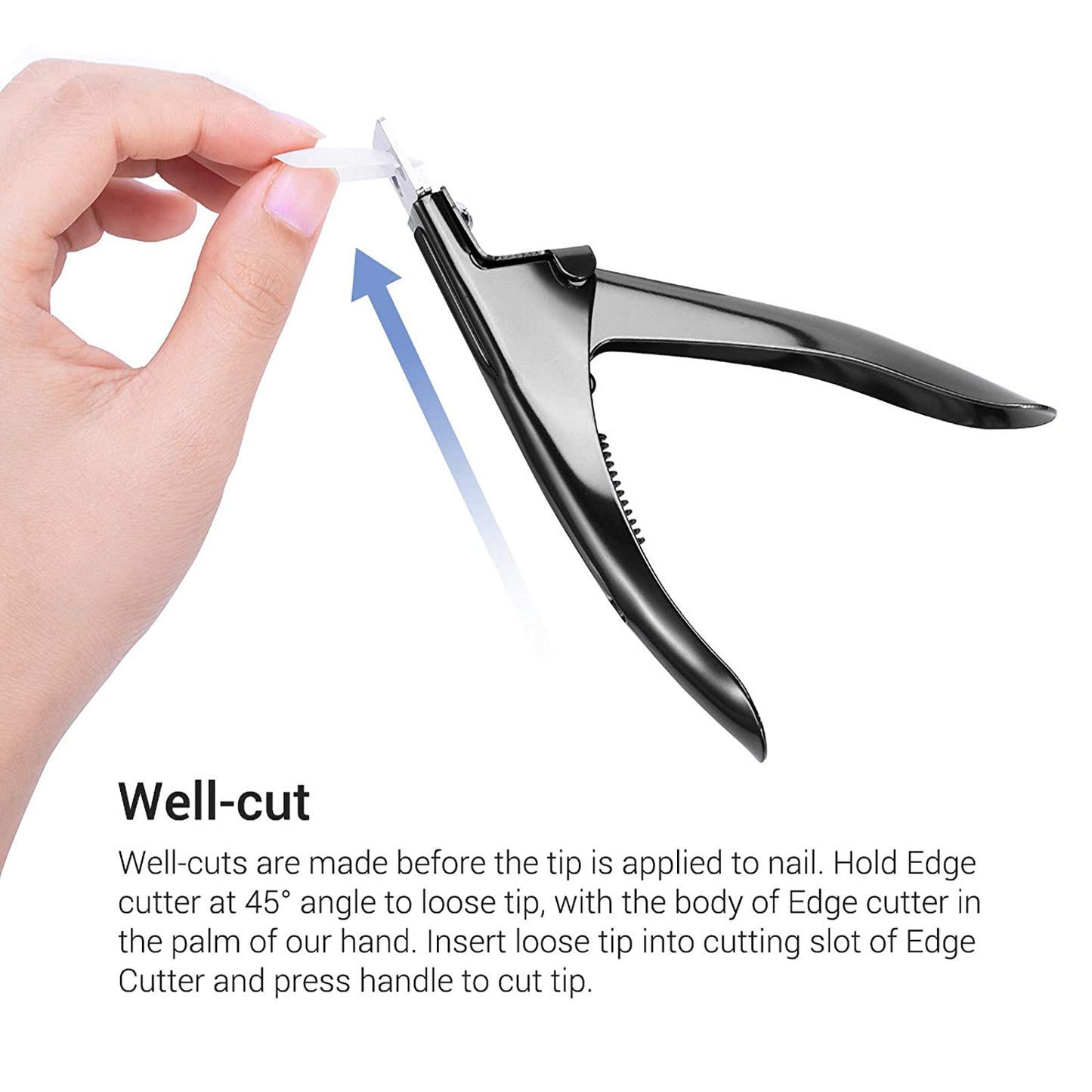 Professional Acrylic Nail Clipper Fake False Nails Tip Cutter Nail Trimmer for Artificial Nail Manicure Pedicure Sharp Rustproof Nail Art Tool Home DIY Use Black Health & Beauty > Personal Care > Cosmetics > Cosmetic Tools > Nail Tools AIRSEE   