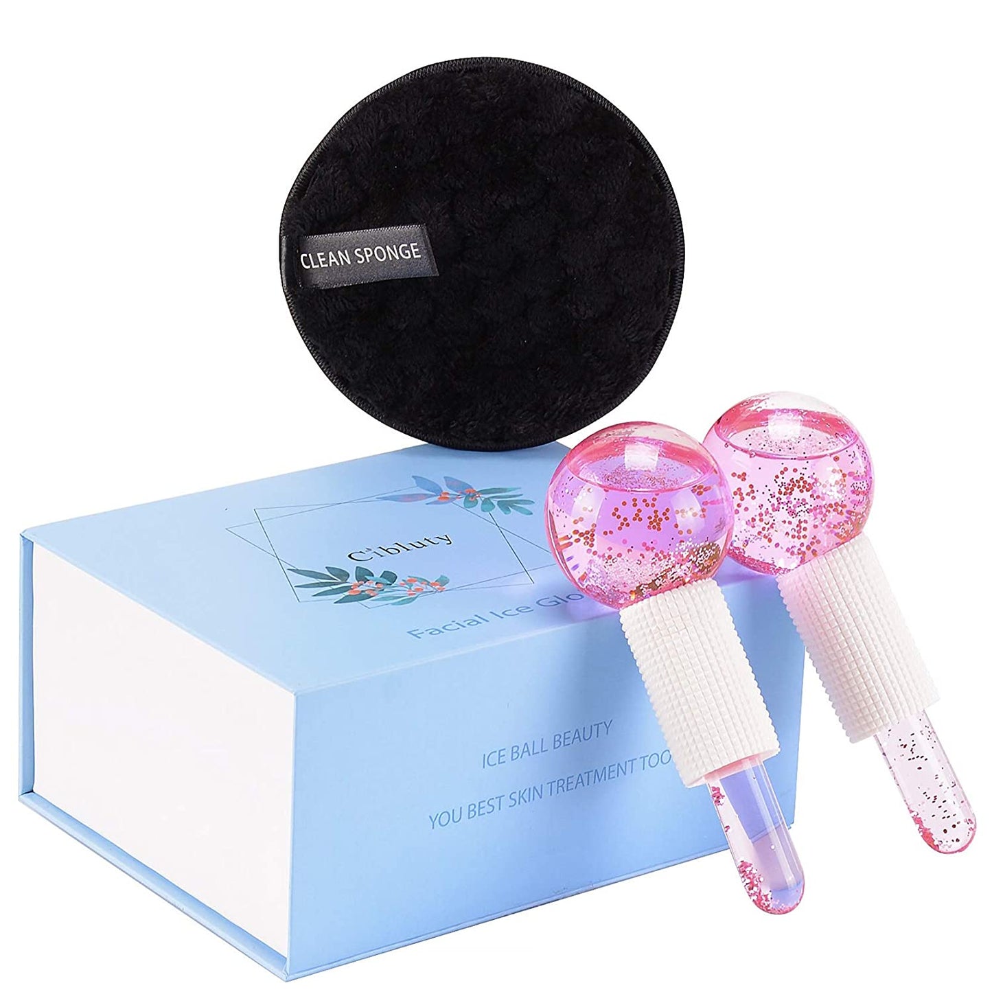 CIBLUTY ICE GLOBES for FACIAL, 2 PCS Facial Globes for Massage Tool, Facial Roller Cold Skin Massagers, Tighten Skin, Reduce Puffiness and Dark Circles, Enhance Circulation Health & Beauty > Personal Care > Cosmetics > Cosmetic Tools > Skin Care Tools CIBLUTY Pink  