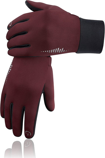 SIMARI Winter Gloves Men Women Touch Screen Glove Cold Weather Warm Gloves Freezer Work Gloves Suit for Running Driving Cycling Working Hiking 102 Apparel & Accessories > Clothing Accessories > Gloves & Mittens SIMARI Ruby Wine Small 