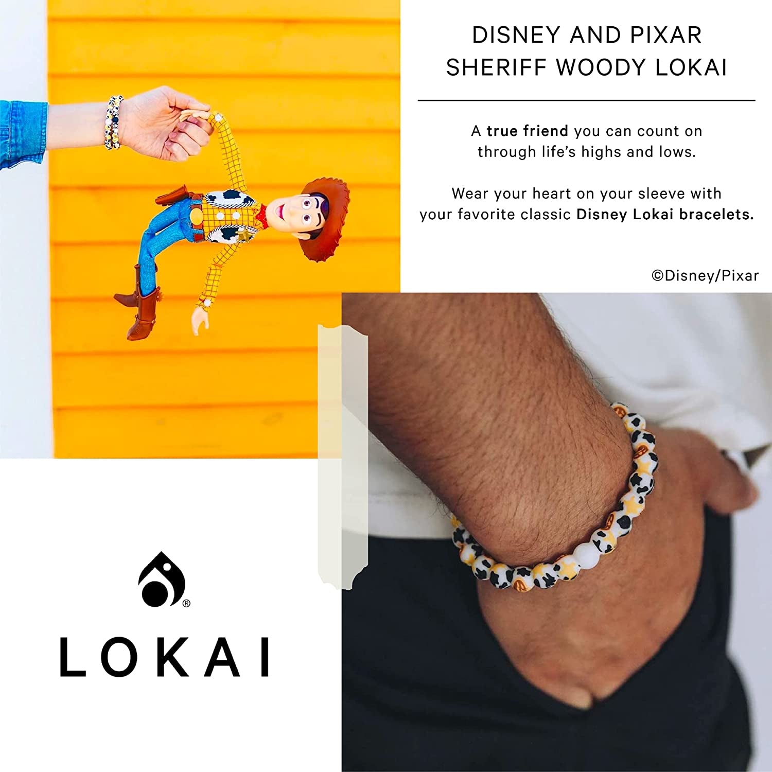 Lokai Disney & Pixar Collection Bracelets - Silicone Beaded Bracelets for Women & Men, Jewelry Fashion Bracelets Slide-On for Comfortable Fit Apparel & Accessories > Jewelry > Bracelets Lokai   