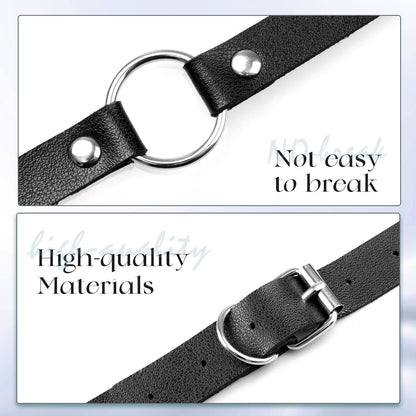 DOTASI Punk Leather Chain Belt Black Layered Body Chain Jewelry Accessory for Women and Girls Apparel & Accessories > Jewelry > Body Jewelry DOTASI   