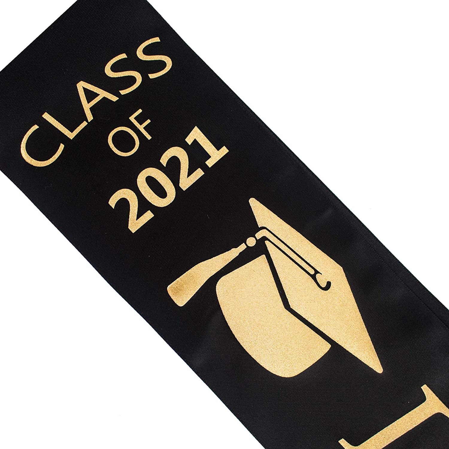 Graduationmall Graduation Sash Class of 2022 Graduation Stole with Gold Glitter Letter I Graduated for Party Apparel & Accessories > Clothing Accessories > Sashes KYLIE MAX   