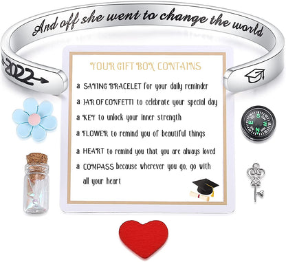 SAM & LORI Unique Matching Bracelets for Best Friends Couples Mother Daughter Son Dad Sisters Brothers-Unisex Adjustable Bracelets- Comes with Cards in Giftable Packing Apparel & Accessories > Jewelry > Bracelets SAM & LORI 5-2022-NEW-And off she went to......  