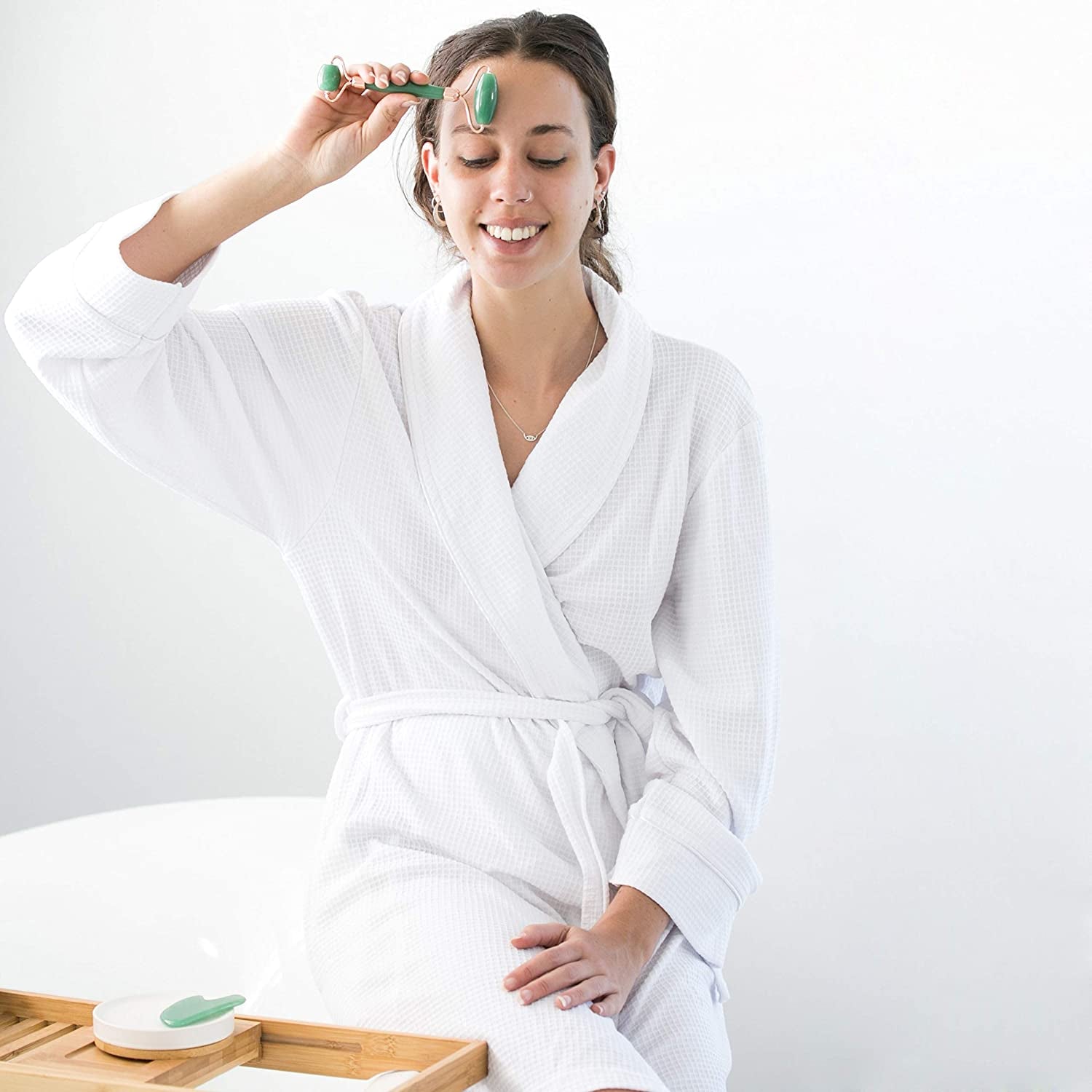 WITTY Jade Face Roller and Gua Sha Set in Hand-Drawn Giftbox - Gua Sha Stone, Face Massager Roller, Beauty Massage Face Scraper Tools - Guasha Tool for Face Roller Skin Care, Eyes, Neck - Extra Pouch Health & Beauty > Personal Care > Cosmetics > Cosmetic Tools > Skin Care Tools WITTY   