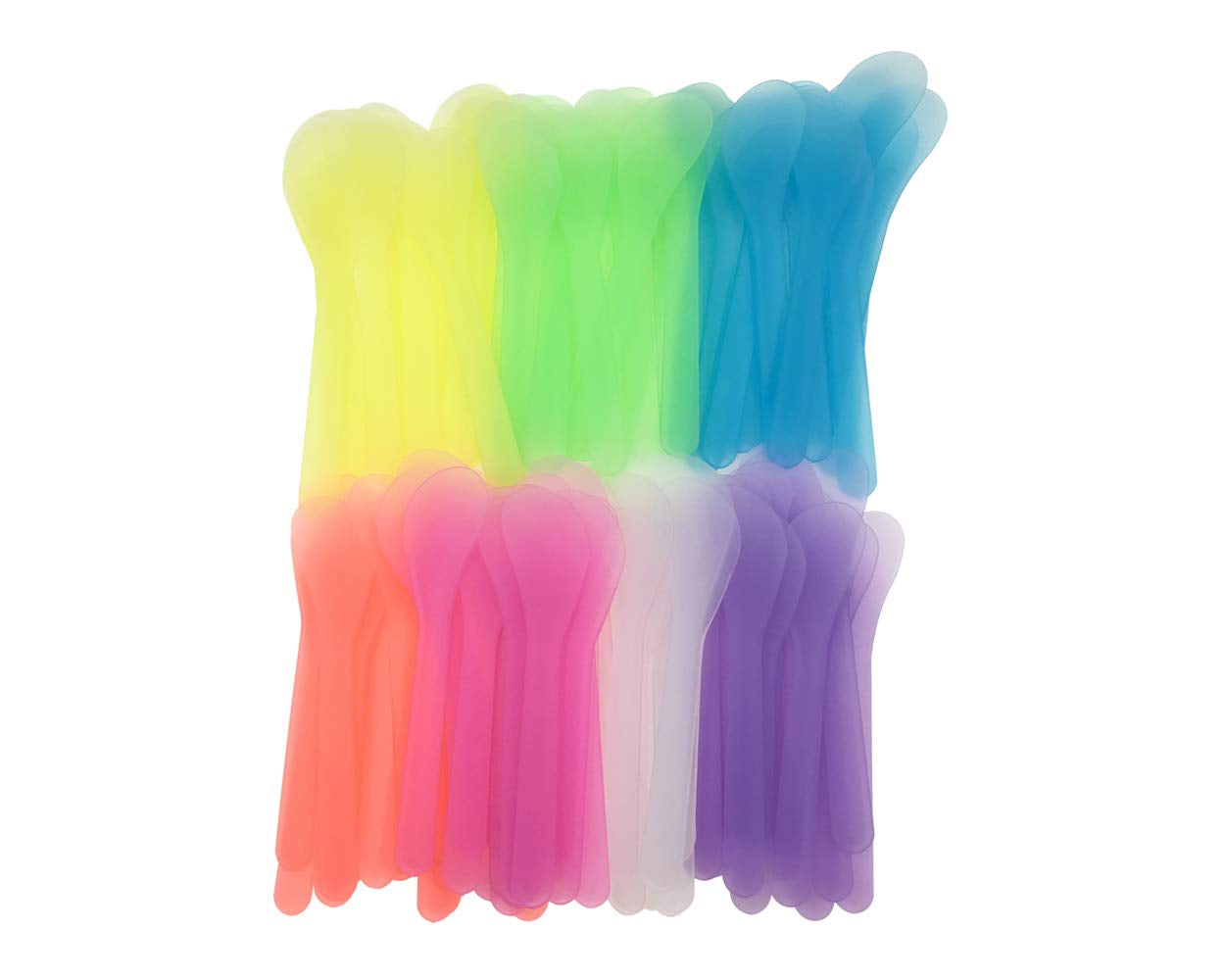 Qsqueen 100 PCS Cosmetic Spatula for Makeup Face Mask Plastic Spoon Disposable Makeup Tools for Mixing and Sampling 4.88'' X 1.06" Random Color Health & Beauty > Personal Care > Cosmetics > Cosmetic Tools > Skin Care Tools QsQueen   