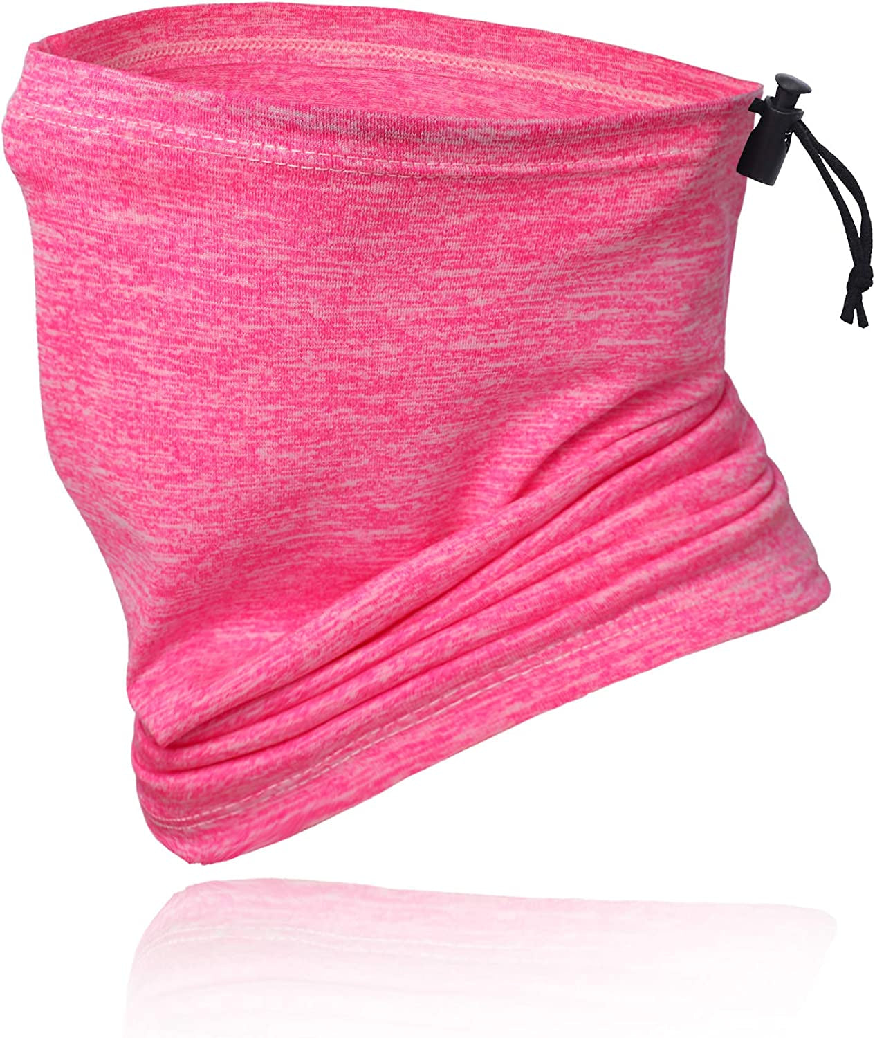 MOBUR Neck Gaiter Face Scarf Mask Bandana Dust Face Mask Headband with Adjustable Tie behind Head Straps Apparel & Accessories > Clothing Accessories > Bandanas & Headties MOBUR Fleck-pink  
