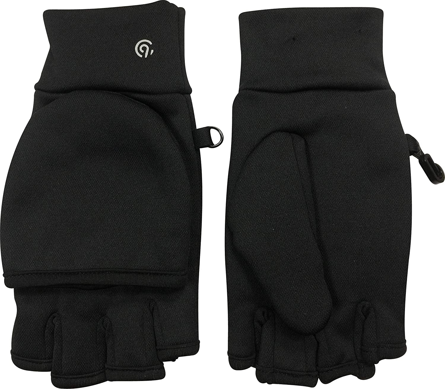 C9 Champion Women'S Everyday Flip Top Mitten and Fingerless Glove with Reflective Detail Apparel & Accessories > Clothing Accessories > Gloves & Mittens C9 Champion Black One Size 
