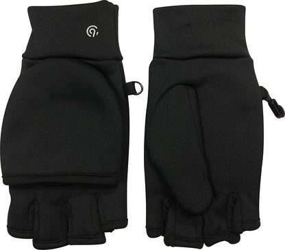 C9 Champion Women'S Everyday Flip Top Mitten and Fingerless Glove with Reflective Detail Apparel & Accessories > Clothing Accessories > Gloves & Mittens C9 Champion Black One Size 