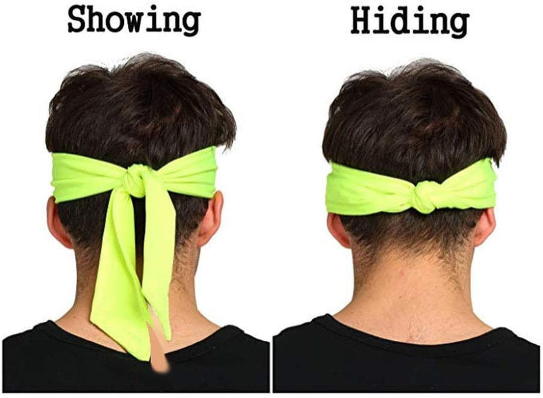 Sports Headband - Head Tie Tennis Tie Hairband - Sweatbands Headbands Wristbands Head Wrap - Ideal for Working Out,Tennis Apparel & Accessories > Clothing Accessories > Bandanas & Headties DEMIL   