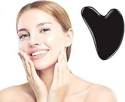 Aventurine Gua Sha Scraping Massage Tools, Rose Quartz Facial Beauty Tools for SPA Acupuncture Therapy Trigger Point Treatment(Black Single-Gua Sha Board) Health & Beauty > Personal Care > Cosmetics > Cosmetic Tools > Skin Care Tools Bbymie   