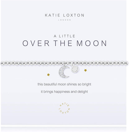 KATIE LOXTON a Little Magic Womens Stretch Adjustable Band Fashion Charm Bracelet Apparel & Accessories > Jewelry > Bracelets Katie Loxton Over the Moon  