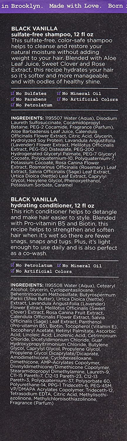 Carol’S Daughter Black Vanilla Curly Hair Sulfate Free Shampoo and Conditioner Set for Dry, Damaged Natural Hair, Moisturizing and Hydrating Hair Care Bundle - Made with Shea Butter, Aloe and Rosemary Health & Beauty > Personal Care > Hair Care Carol's Daughter   