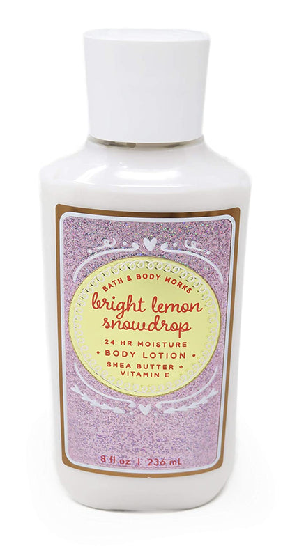 Bath and Body Works Bright Lemon Snowdrop Body Lotion 8 Ounce Holiday 2019 Collection Health & Beauty > Personal Care > Cosmetics > Bath & Body Bath & Body Works   