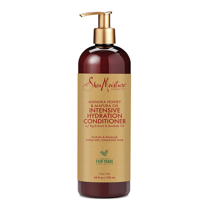 Sheamoisture Conditioner Intensive Hydration for Dry, Damaged Hair Manuka Honey and Mafura Oil to Nourish and Soften Hair 13 Oz Health & Beauty > Personal Care > Hair Care SheaMoisture 24 Fl Oz (Pack of 1)  