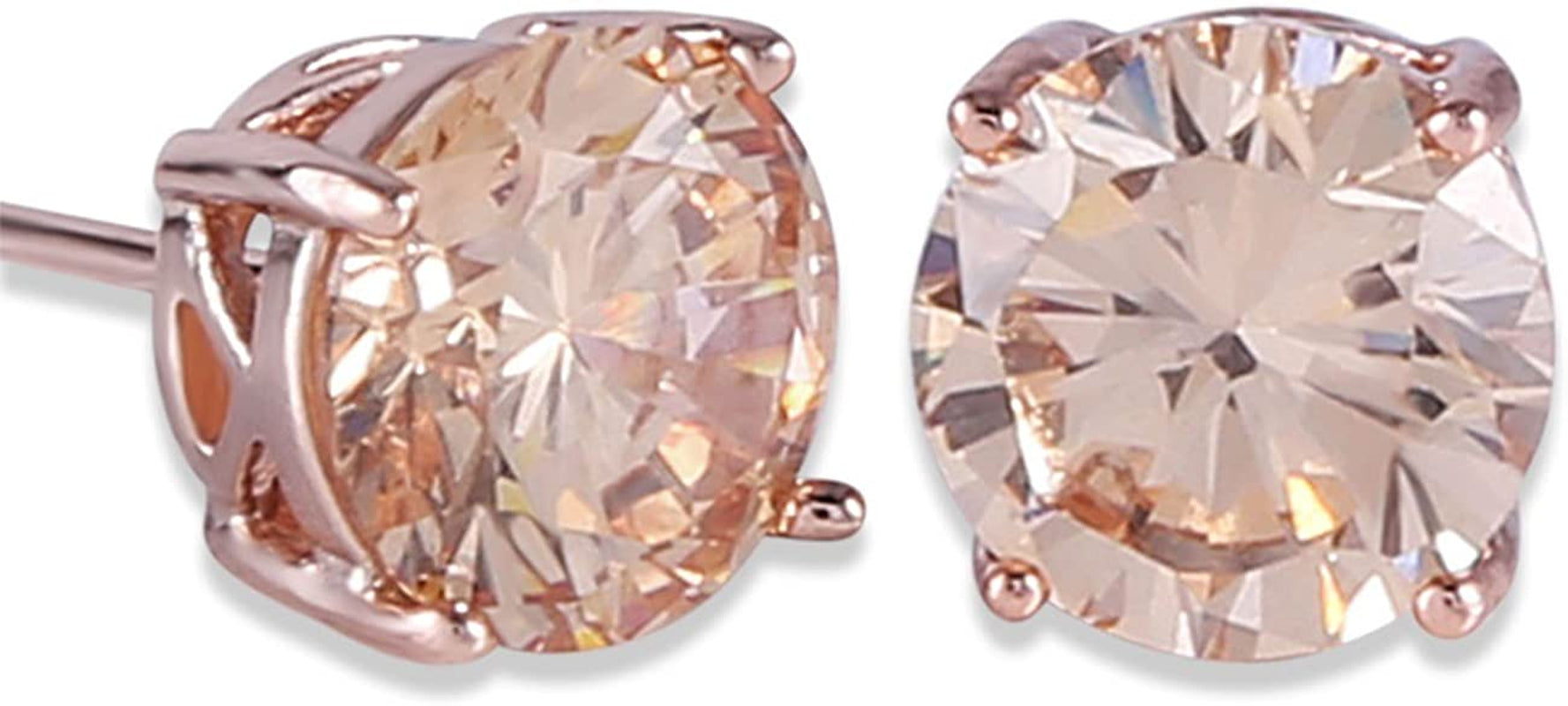 GULICX Rose Gold Tone Yellow Crystal Royal Journey Jewelry Eternity Stud Earring Apparel & Accessories > Jewelry > Earrings Gelei Jewelry Co., Ltd.   