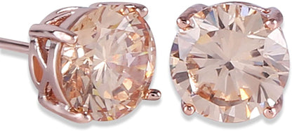 GULICX Rose Gold Tone Yellow Crystal Royal Journey Jewelry Eternity Stud Earring Apparel & Accessories > Jewelry > Earrings Gelei Jewelry Co., Ltd.   