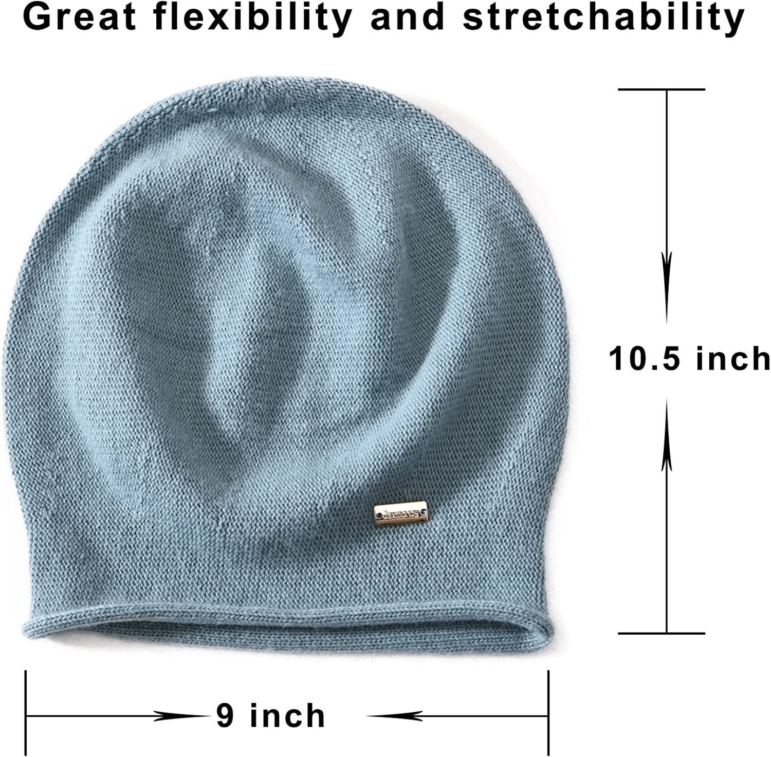 Jaxmonoy Cashmere Slouchy Knit Beanie Hat for Women Winter Soft Warm Ladies Wool Knitted Skull Beanies Cap Apparel & Accessories > Clothing Accessories > Hats jaxmonoy   