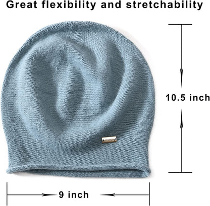 Jaxmonoy Cashmere Slouchy Knit Beanie Hat for Women Winter Soft Warm Ladies Wool Knitted Skull Beanies Cap Apparel & Accessories > Clothing Accessories > Hats jaxmonoy   