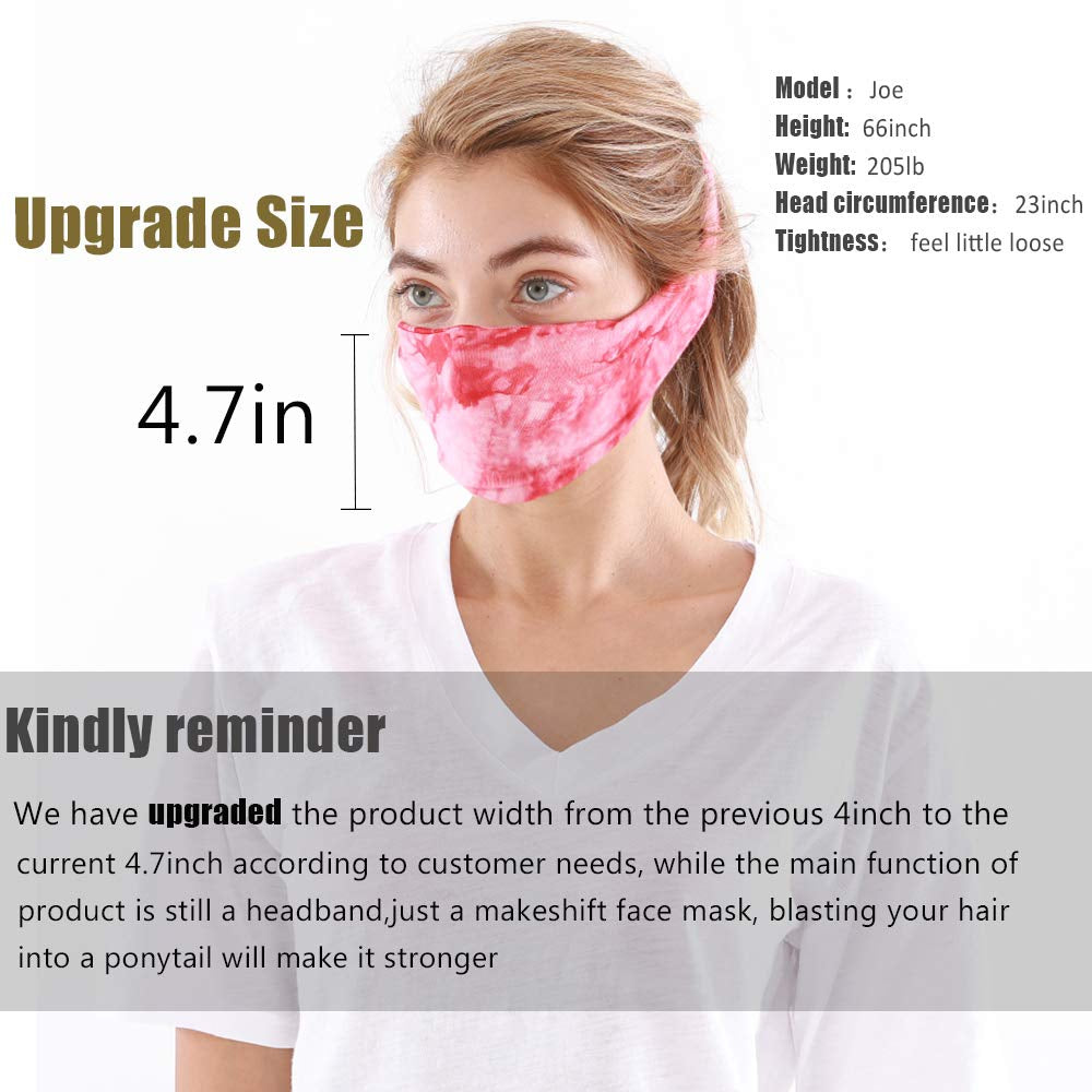 Headbands for Women, 6 PCS Yoga Running Sports Headbands Tie Dye Boho Pattern Elastic Non Slip Sweat Workout Hair Fashion Bands for Girls Apparel & Accessories > Clothing Accessories > Bandanas & Headties OFFTESTY   