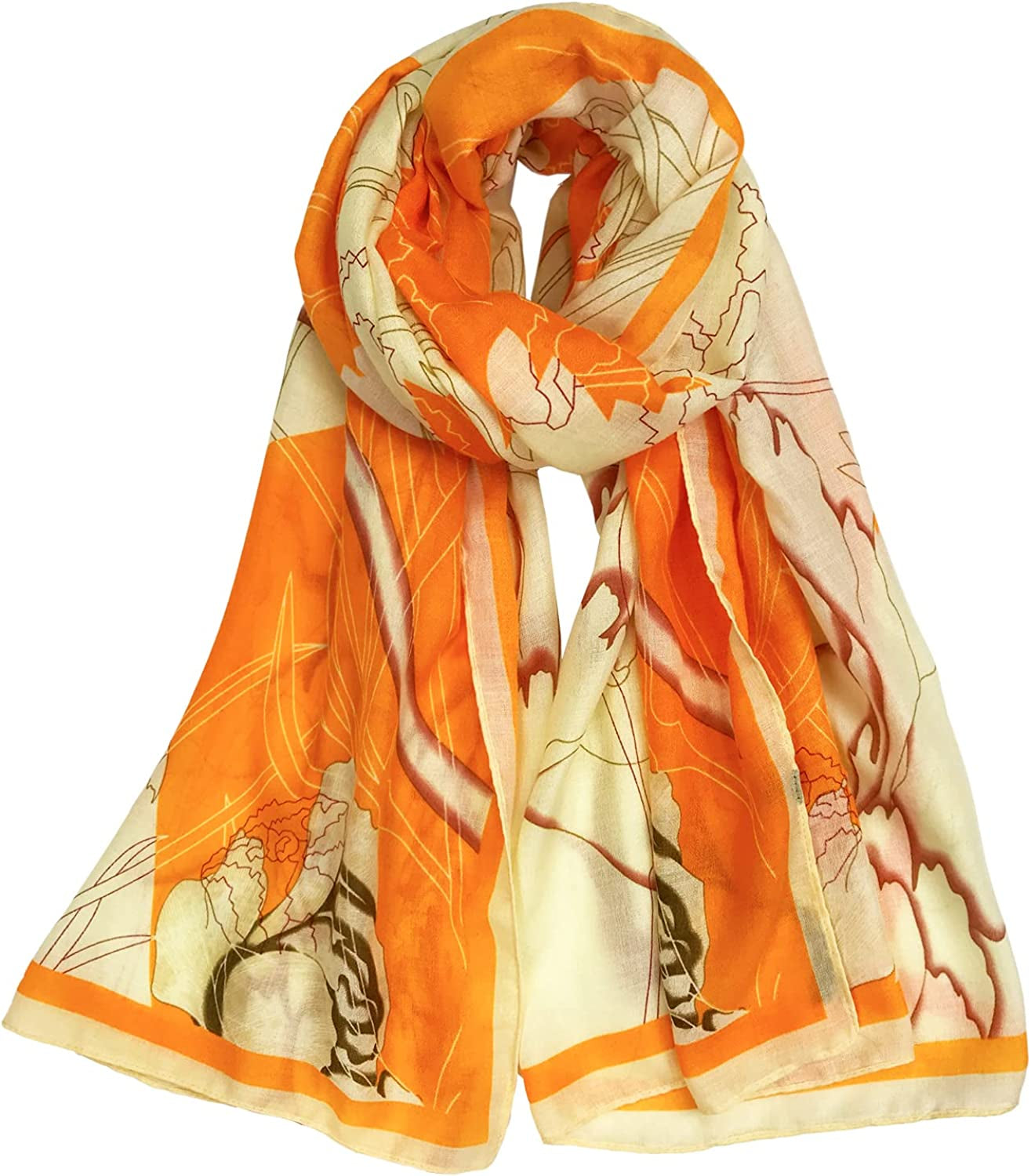 FINIZO Women'S Scarves Lady Light Soft Fashion Solid Scarf Wrap Shawl for All Season Apparel & Accessories > Clothing Accessories > Scarves & Shawls FINIZO 18-multicolor  