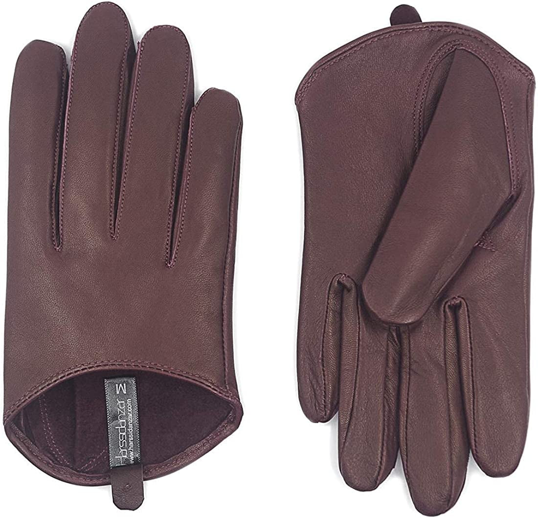 Harssidanzar Leather Spring Gloves for Women,Genuine Leather Half Palm Short Unlined Driving Dress Cosplay Gloves GL011 Apparel & Accessories > Clothing Accessories > Gloves & Mittens KYLIE MAX   