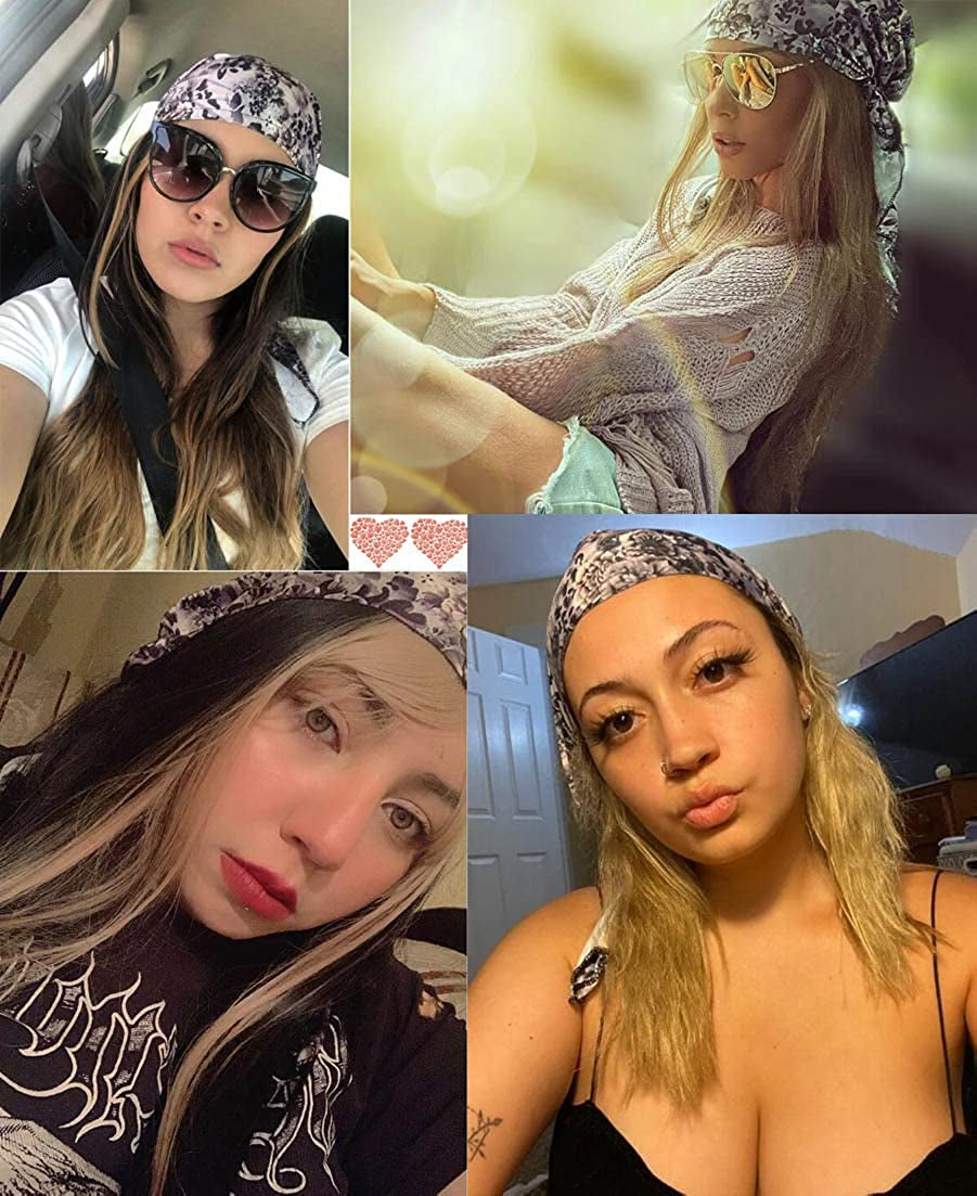 Pre Tied Head Covers Sets Chemo Beanies for Women Slip on Lightweight Chemo Bandana Turban Apparel & Accessories > Clothing Accessories > Headwear JarseHera   
