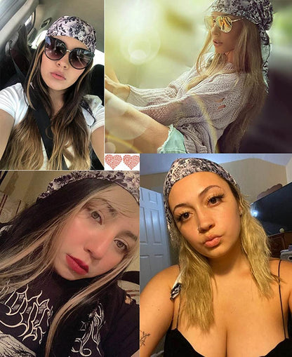 Pre Tied Head Covers Sets Chemo Beanies for Women Slip on Lightweight Chemo Bandana Turban Apparel & Accessories > Clothing Accessories > Headwear JarseHera   