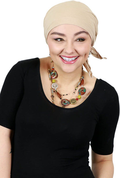 Head Scarf for Women Cancer Headwear Chemo Caps Wraps Head Coverings Cotton Scarves Celeste Apparel & Accessories > Clothing Accessories > Headwear Hats Scarves & More   