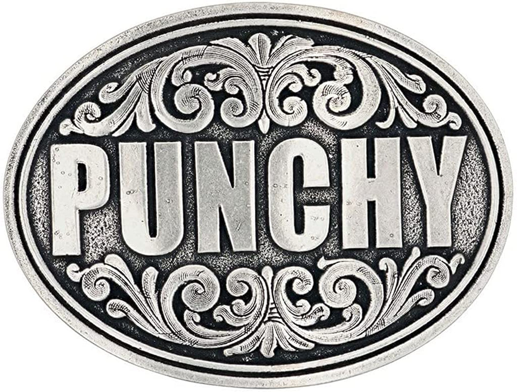 Montana Silversmiths Southwest Collection Attitude Western Belt Buckle Apparel & Accessories > Clothing Accessories > Belt Buckles Montana Silversmiths Punchy  