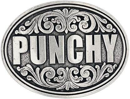 Montana Silversmiths Southwest Collection Attitude Western Belt Buckle Apparel & Accessories > Clothing Accessories > Belt Buckles Montana Silversmiths Punchy  