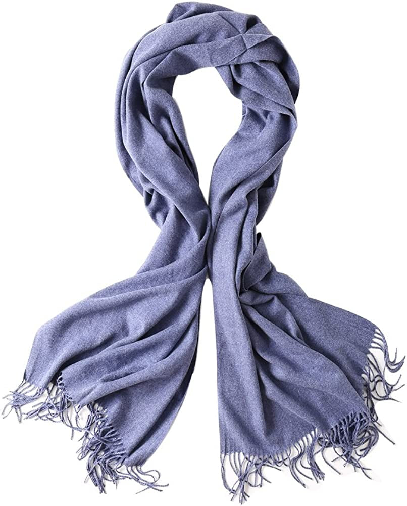 Bellonesc Cashmere Scarf Shawls for Women and Men Apparel & Accessories > Clothing Accessories > Scarves & Shawls Beillonesc Light Blue  
