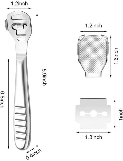 Codream Pedicure Callus Shaver Foot File Care Hard Skin Remover Callus Shaver Sets with Case, Foot File Heads & 10 Replacement Blade Health & Beauty > Personal Care > Foot Care Codream   