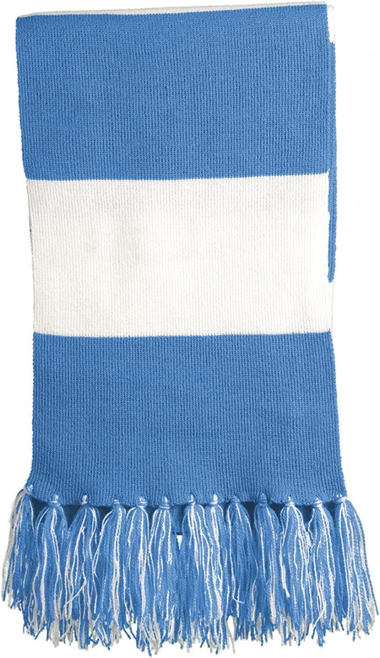 Sport-Tek Spectator Scarf STA02 - Carolina Blue/White STA02 OS Apparel & Accessories > Clothing Accessories > Scarves & Shawls Sport-Tek   