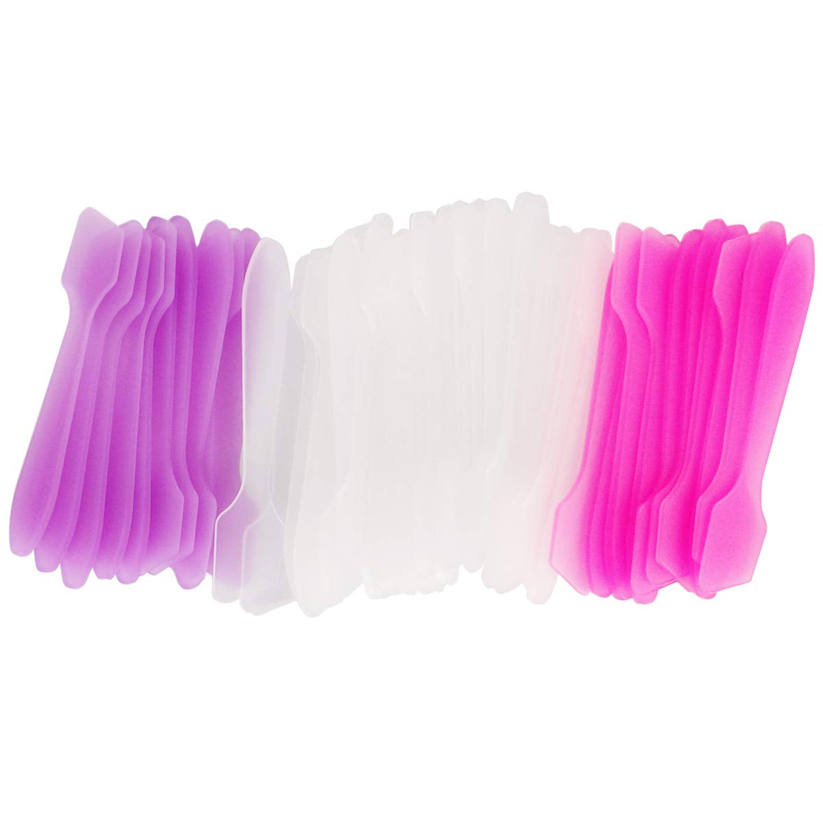 Greatforu 50Pcs Cosmetic Spatula for Face Cream Stick Plastic Frosted Tip Spoon Disposable Makeup Tool for Easy Mixing, Sampling, Waxing DIY Beauty Tools, 3.2'' X 0.6'', Clear, Pink, Purple Health & Beauty > Personal Care > Cosmetics > Cosmetic Tools > Skin Care Tools GreatforU clear  
