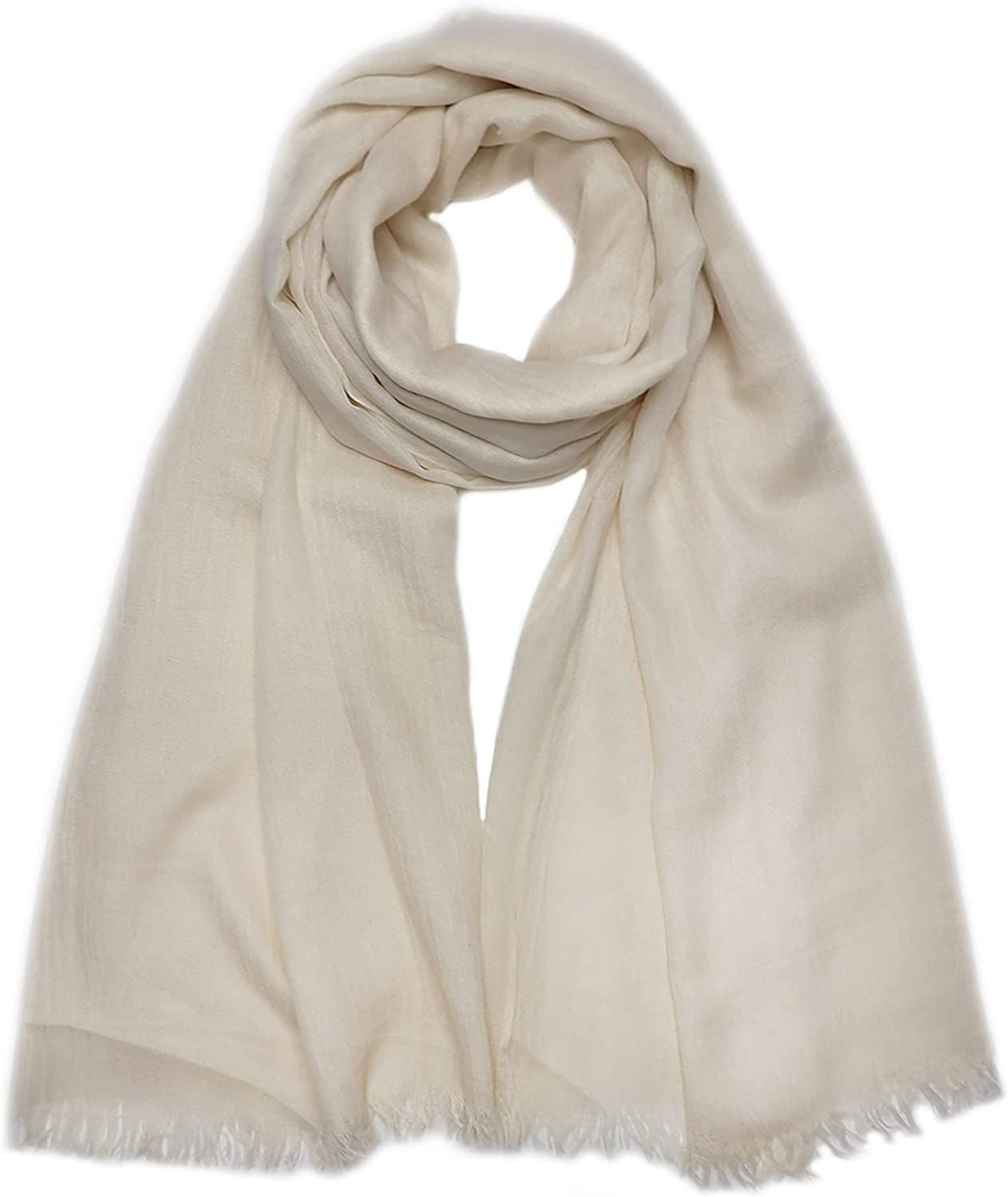 Women Summer Scarfs Lightweight Large Long Gauze Shawl Linen Beach Wrap Plain 75”×43” Apparel & Accessories > Clothing Accessories > Scarves & Shawls Gragengs Cream  