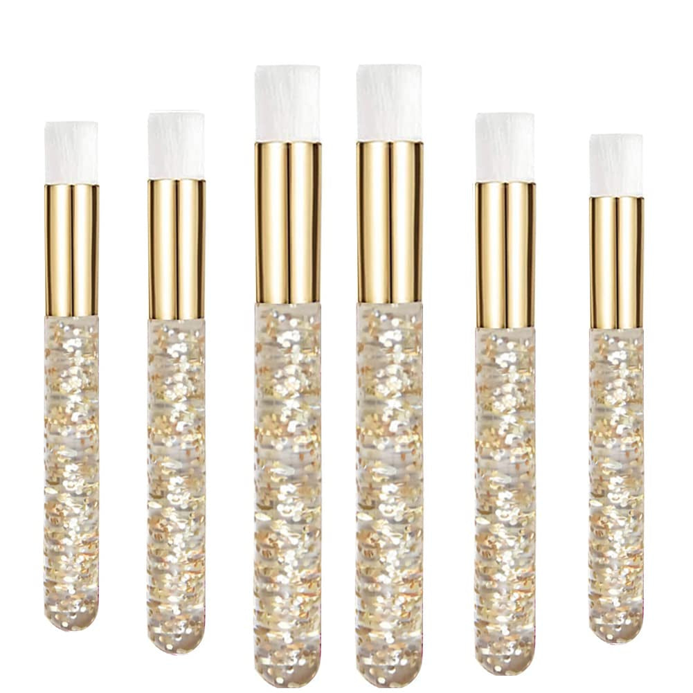 Eyelash Cleaning Brush 6 Pcs Lash Extension Cleanser Shampoo Soft Makeup Brushes for Blackhead Remover Tool Nose Washing Mascara Brushes Wands,Black Silver Health & Beauty > Personal Care > Cosmetics > Cosmetic Tools > Makeup Tools Camille Donahue Gold Glitter  