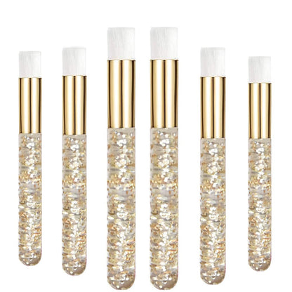 Eyelash Cleaning Brush 6 Pcs Lash Extension Cleanser Shampoo Soft Makeup Brushes for Blackhead Remover Tool Nose Washing Mascara Brushes Wands,Black Silver Health & Beauty > Personal Care > Cosmetics > Cosmetic Tools > Makeup Tools Camille Donahue Gold Glitter  