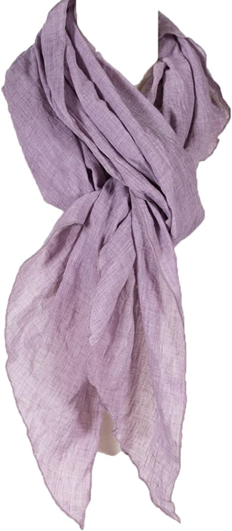 Cotton Solid Color Wrinkle Linen Scarf, Fashion Scarf, Multi Color, Beach Scarf Apparel & Accessories > Clothing Accessories > Scarves & Shawls Aleena Plum One Size 