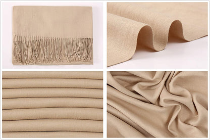 RIIQIICHY Women'S Scarf Pashmina Shawls and Wraps for Evening Dress Bridesmaid Wedding Bridal Winter Warm Long Large Scarves Apparel & Accessories > Clothing Accessories > Scarves & Shawls RIIQIICHY   
