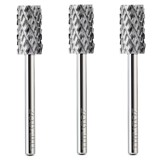 Theatoz Nail Drill Bit Flat Head, Large Barrel Electric Nail File 3/32-Inch Shank, Nail Tool, Tungsten Carbide Drill Bits for Removing Gel Nail Polish Acrylic Dipping Powder, (03 Pcs 4X-Corase) Health & Beauty > Personal Care > Cosmetics > Cosmetic Tools > Nail Tools Theatoz   