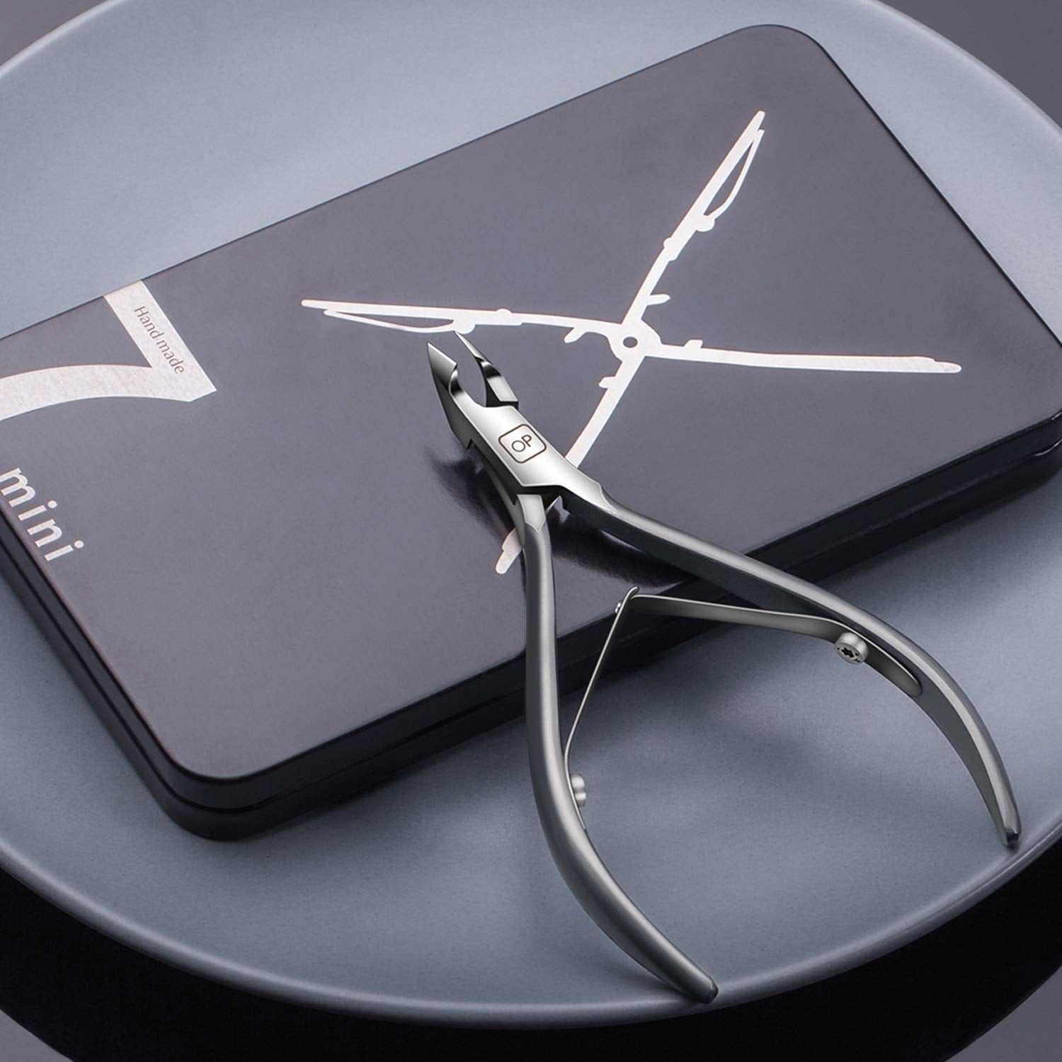 Cuticle Nippers Salon Grade for Manicurist Extremely Sharp Effortless Cuticle Trimmer Precise Clippers Pedicure Manicure Nail Care Tool, Opove X7 Mini, Space Gray Health & Beauty > Personal Care > Cosmetics > Cosmetic Tools > Nail Tools opove   