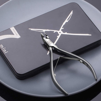 Cuticle Nippers Salon Grade for Manicurist Extremely Sharp Effortless Cuticle Trimmer Precise Clippers Pedicure Manicure Nail Care Tool, Opove X7 Mini, Space Gray Health & Beauty > Personal Care > Cosmetics > Cosmetic Tools > Nail Tools opove   