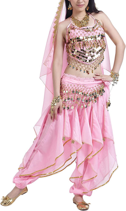 Bellylady Gold Coins Belly Dance Hip Scarf, Wholesale Dance Belt & Gypsy Bracelet Apparel & Accessories > Clothing Accessories > Scarves & Shawls BellyLady   