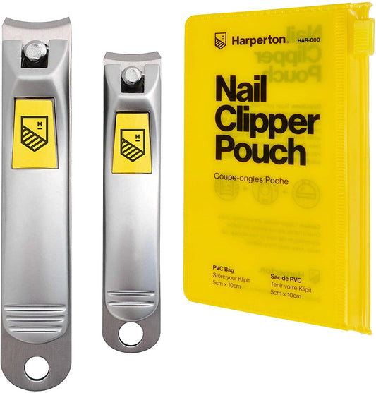 Harperton Nail Clippers Set - 2 Pack Stainless Steel Ingrown Toenail Tool, Professional Fingernail & Toenail Clippers for Thick Nails Health & Beauty > Personal Care > Cosmetics > Cosmetic Tools > Nail Tools Harperton As Shown in Image  