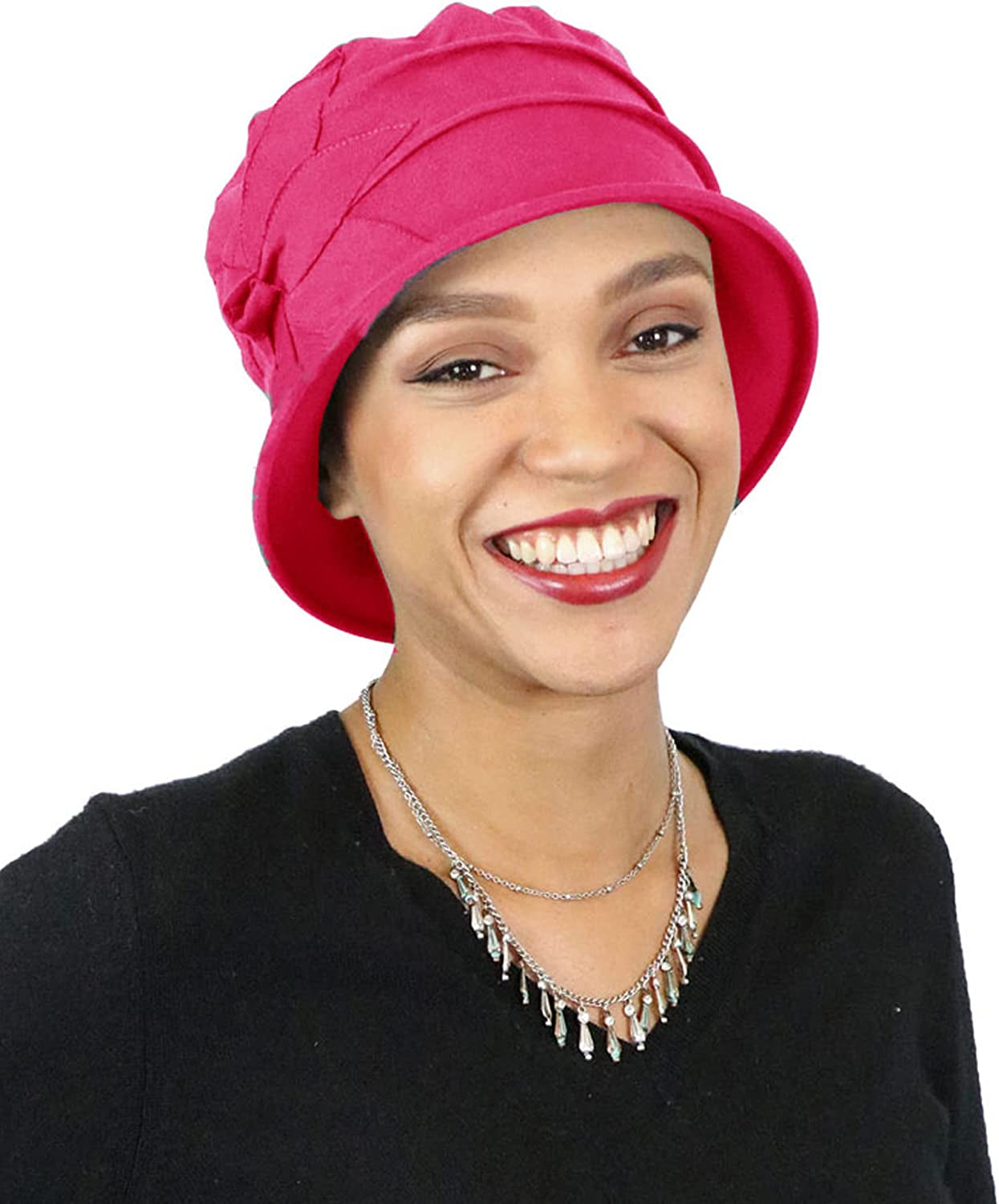 Hats Scarves & More Womens Hat Chemo Headwear Cancer Hat 50+ UPF Sun Protection Summer Seattle Chic Apparel & Accessories > Clothing Accessories > Headwear Hats Scarves & More Fuchsia  