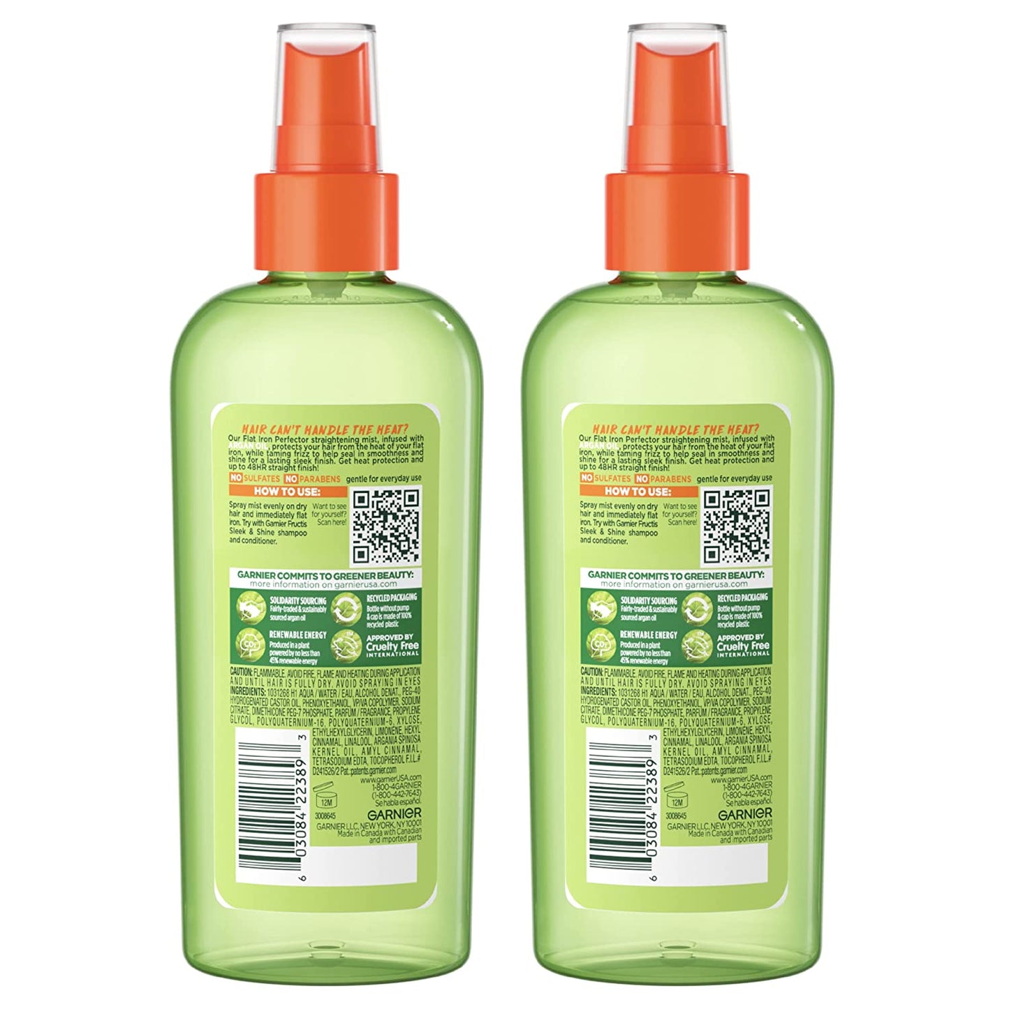 Garnier Hair Care Fructis Style Flat Iron Perfector Straightening Mist Sleek, 2 Count Health & Beauty > Personal Care > Hair Care Garnier   