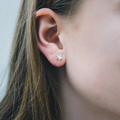 Sterling Silver Friendship Quote Star Earrings Apparel & Accessories > Jewelry > Earrings Philip Jones   
