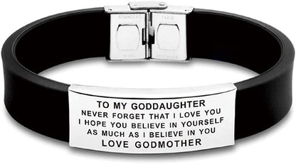 FALOGIJE to My Godson Goddaughter Gifts Bracelet Apparel & Accessories > Jewelry > Bracelets FALOGIJE Goddaughter from Godmother-Hope You Believe  