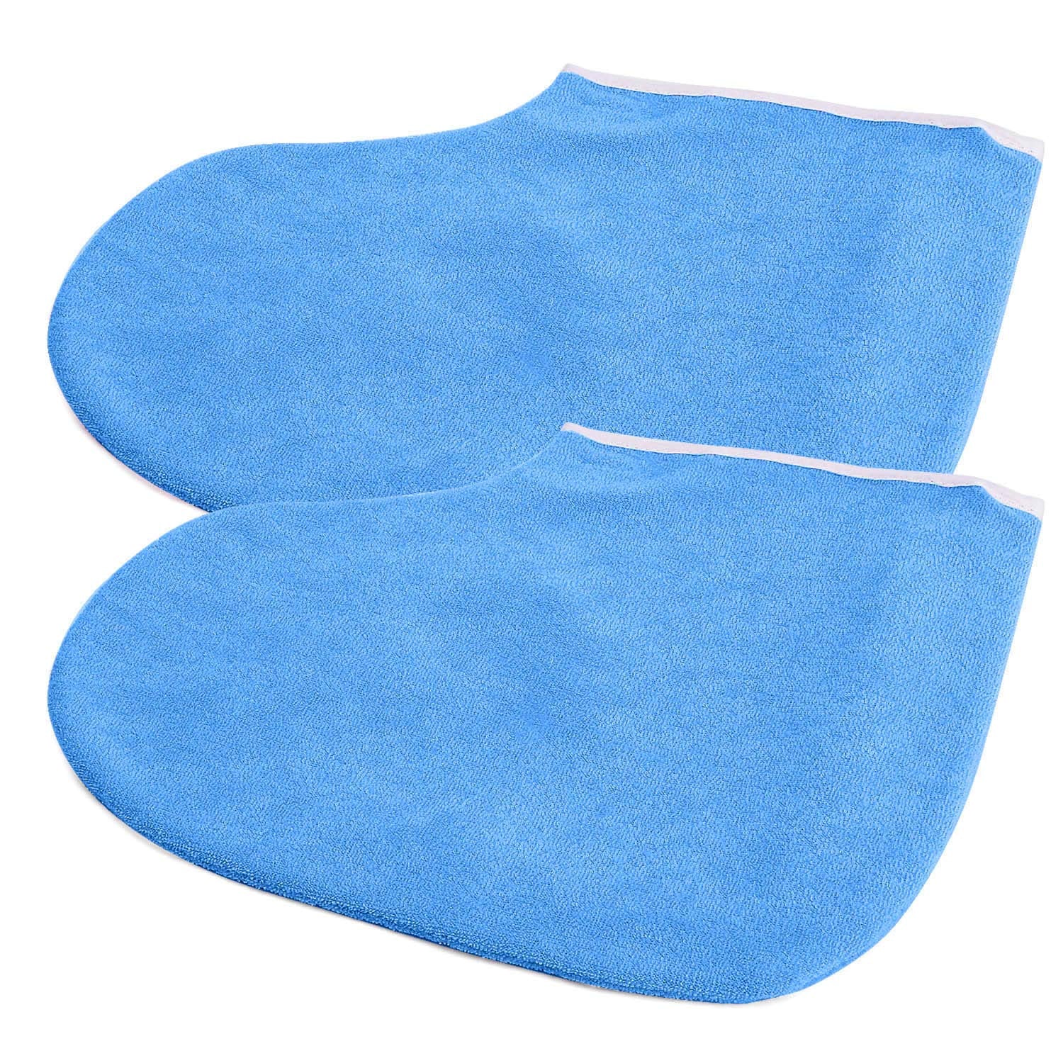 Noverlife Paraffin Wax Work Gloves & Booties, Wax Bath Hand Treatment Mitts Foot Spa Cover for Women, Thin Heat Therapy Insulated Soft Cotton Mittens Feet Hand Care Set - Blue Health & Beauty > Personal Care > Foot Care Noverlife   