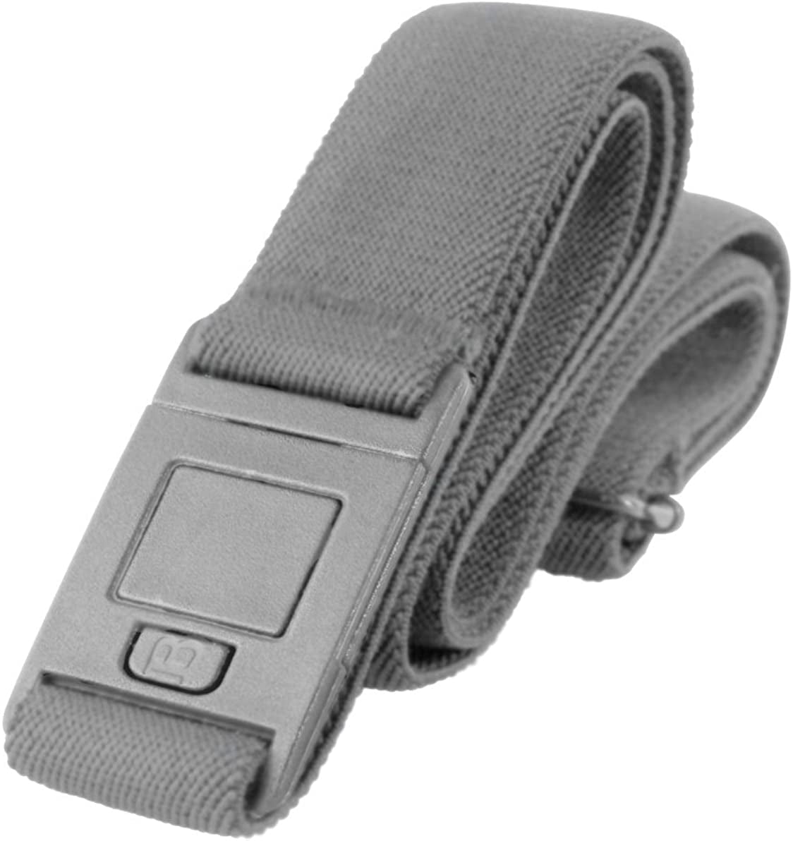 Beltaway-The Square Adjustable No Show Flat Buckle Belt Comfortably Holds Your Pants Up Apparel & Accessories > Clothing Accessories > Belt Buckles BELTAWAY Gray One Size (0-14) 